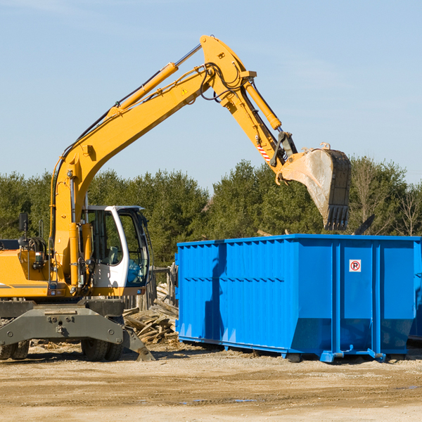 can i choose the location where the residential dumpster will be placed in South Gardiner Maine